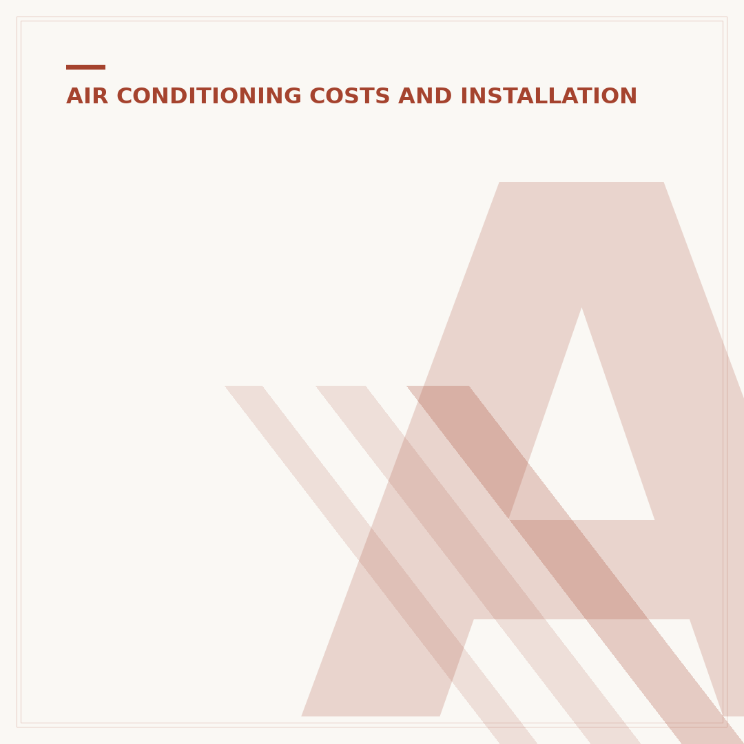 Air Conditioning Unit Supply and Fit Costs UK