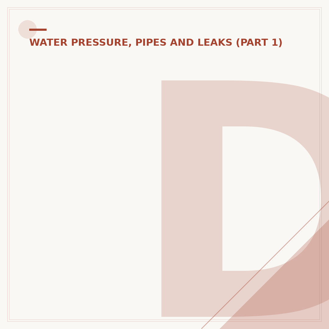 Dealing With Bad Water Pressure at Home