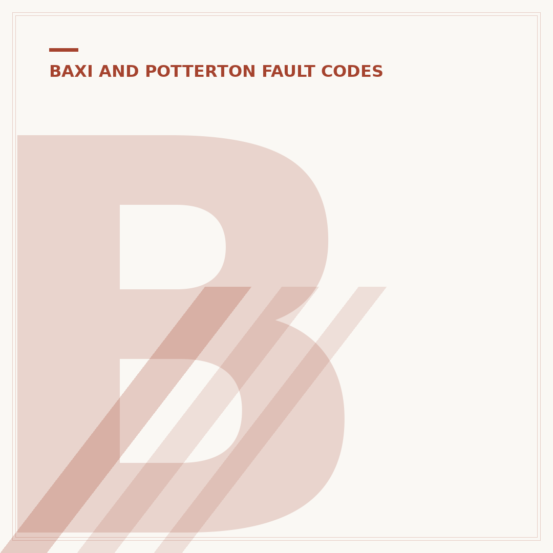 Baxi E133 Error: What It Means & How to Resolve