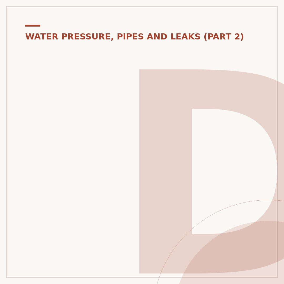 Domestic Water Pressure: What It Is and Why It Matters