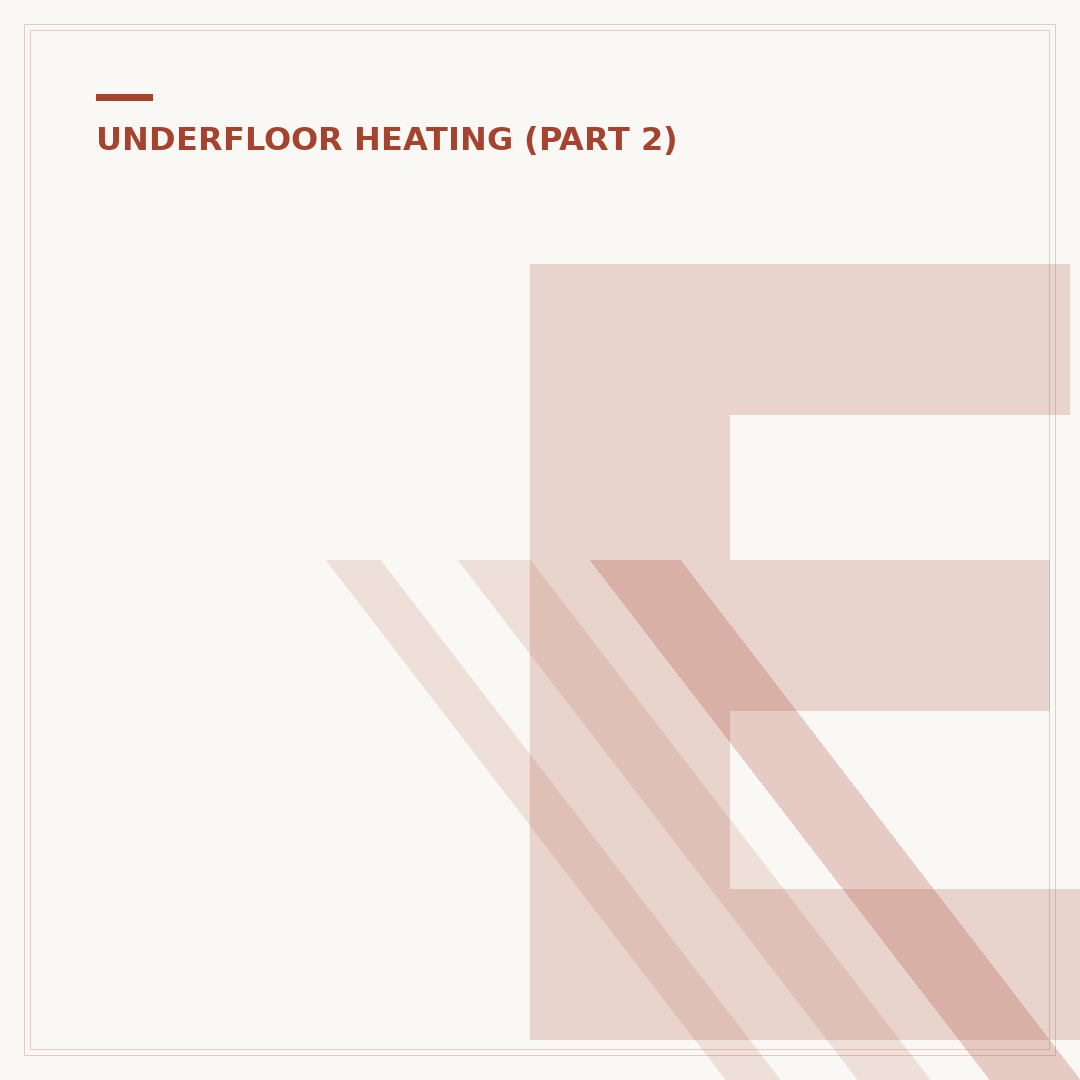 Electric Underfloor Heating Mat Installation Explained