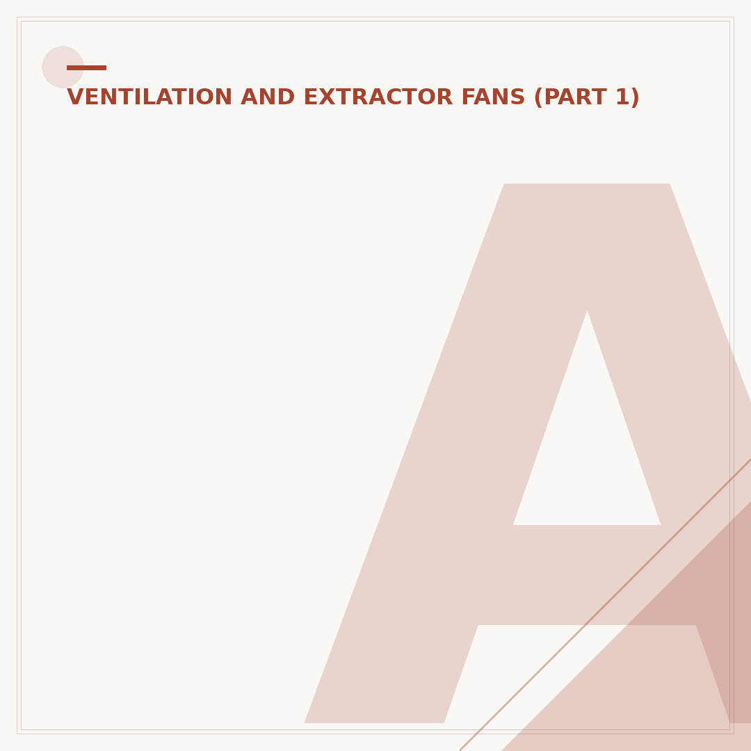 An Extractor Fan Vent