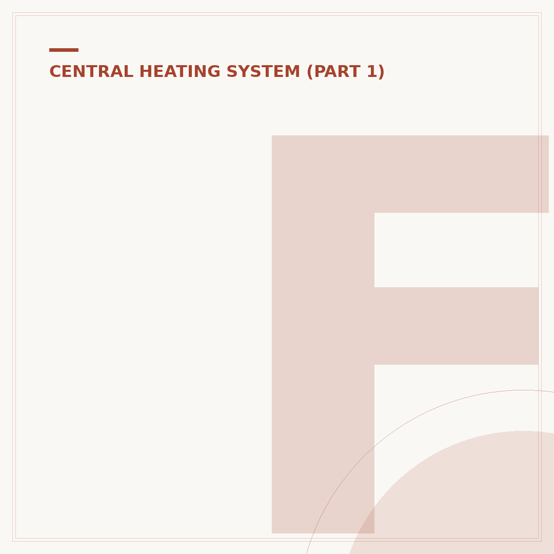 First Time Central Heating Installation