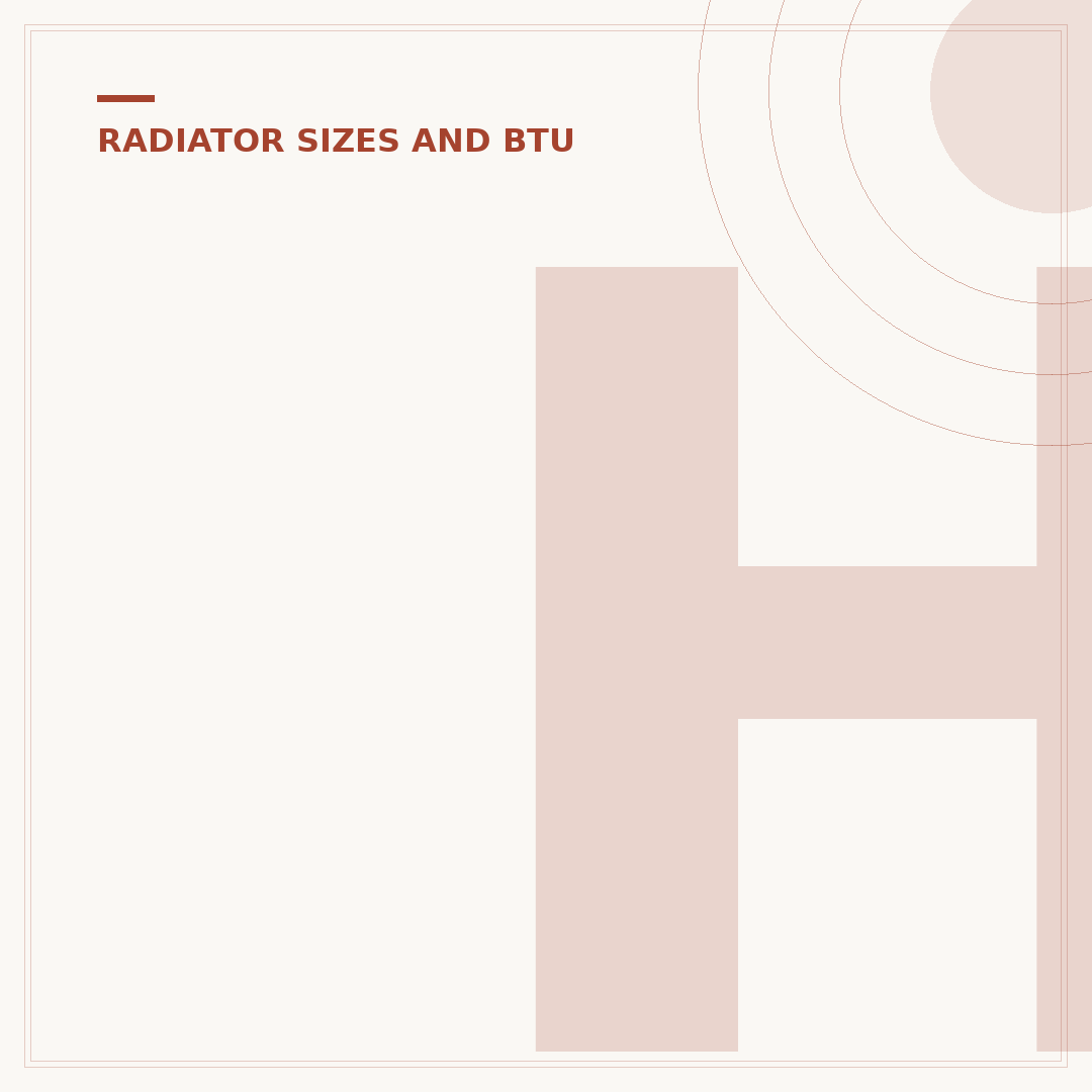 High BTU Radiators: Heating Power for Larger Spaces