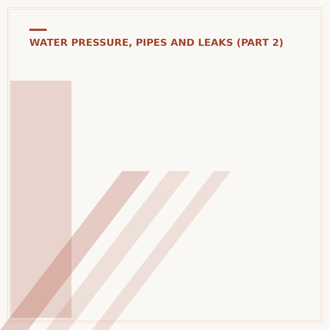 In House Water Pressure Booster: Fix Low Flow