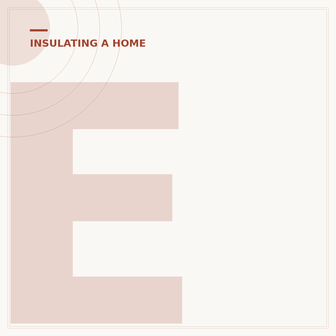 Examples of How to Insulate