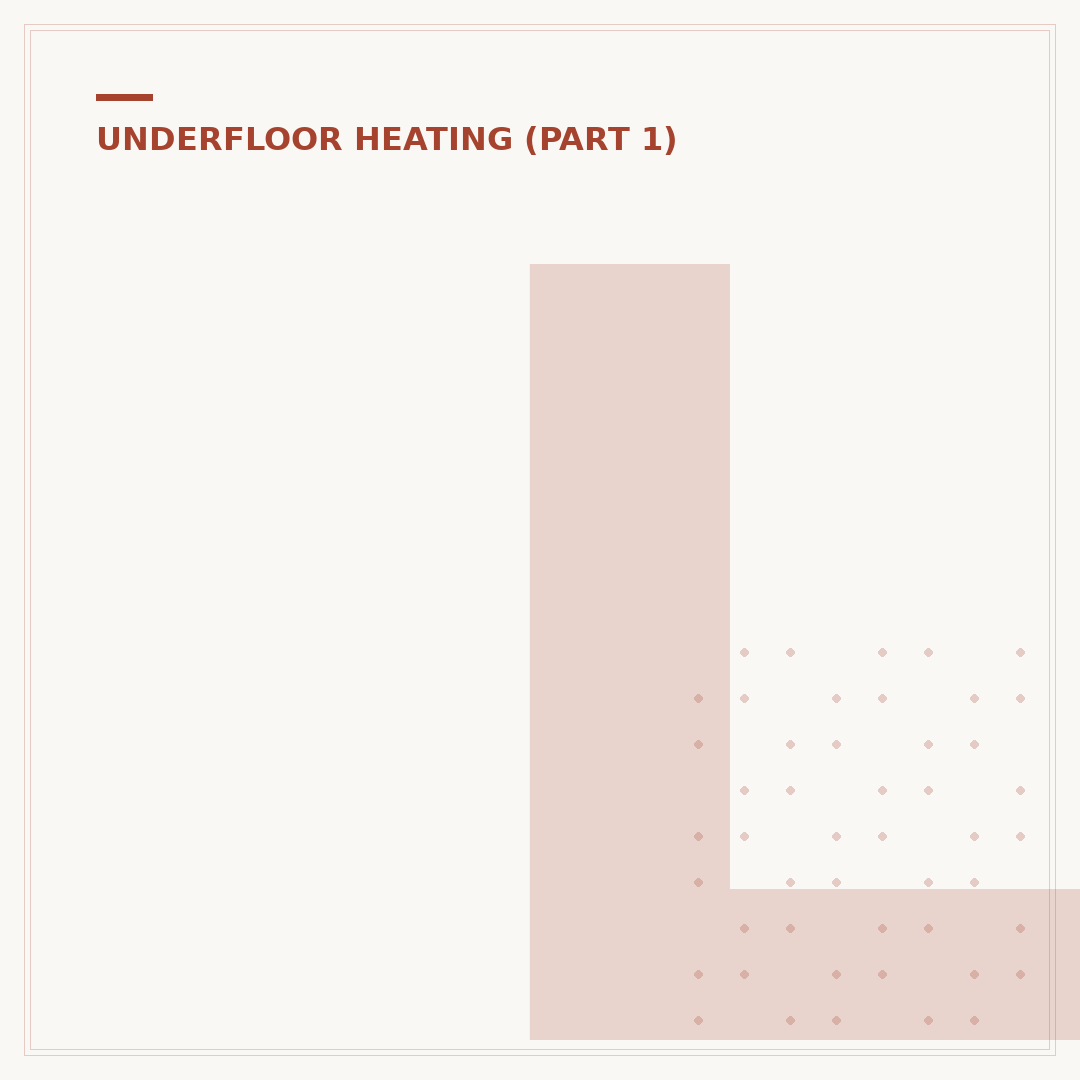 Low Profile Wet Underfloor Heating Solutions