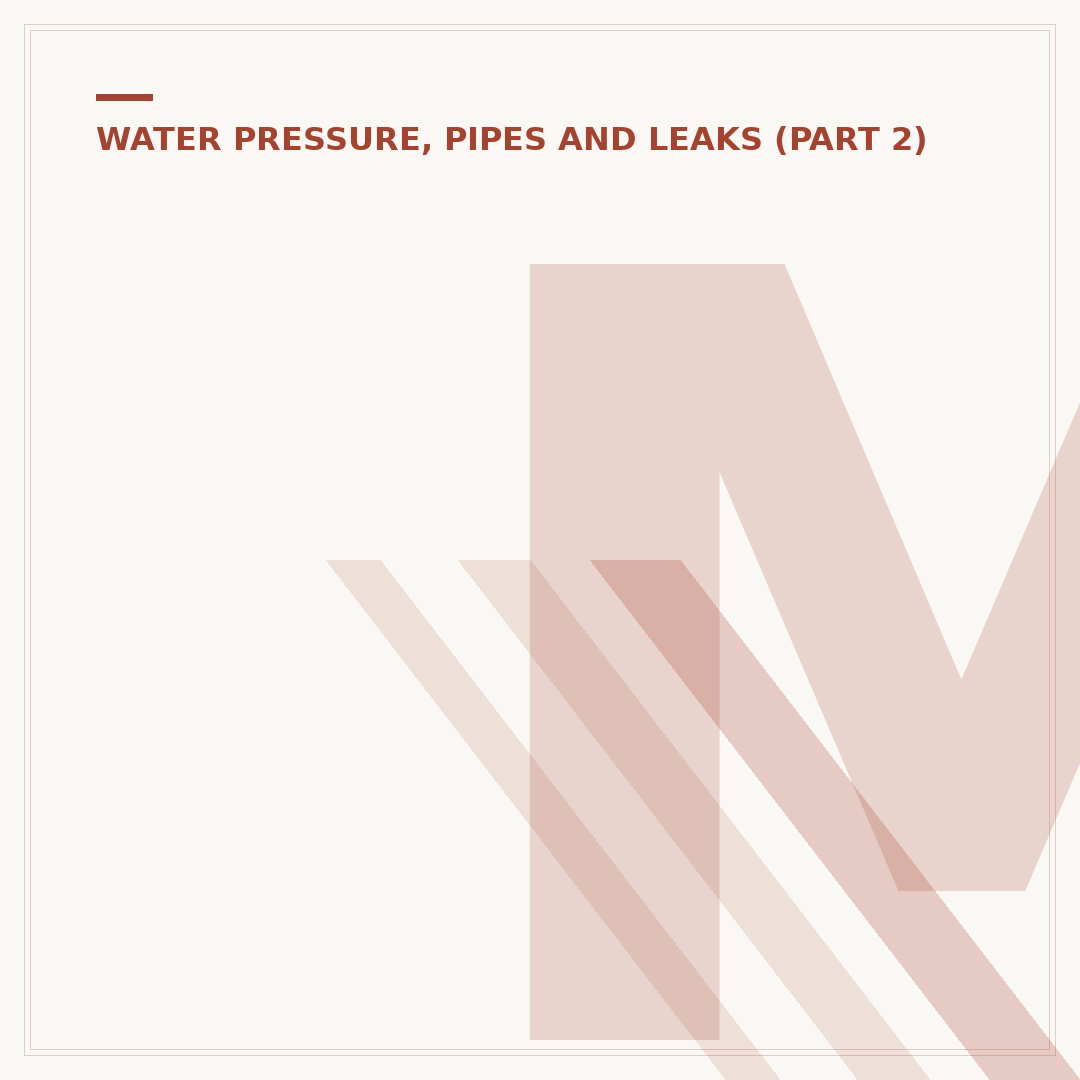 Mains Water Pressure Reducing Valve Explained