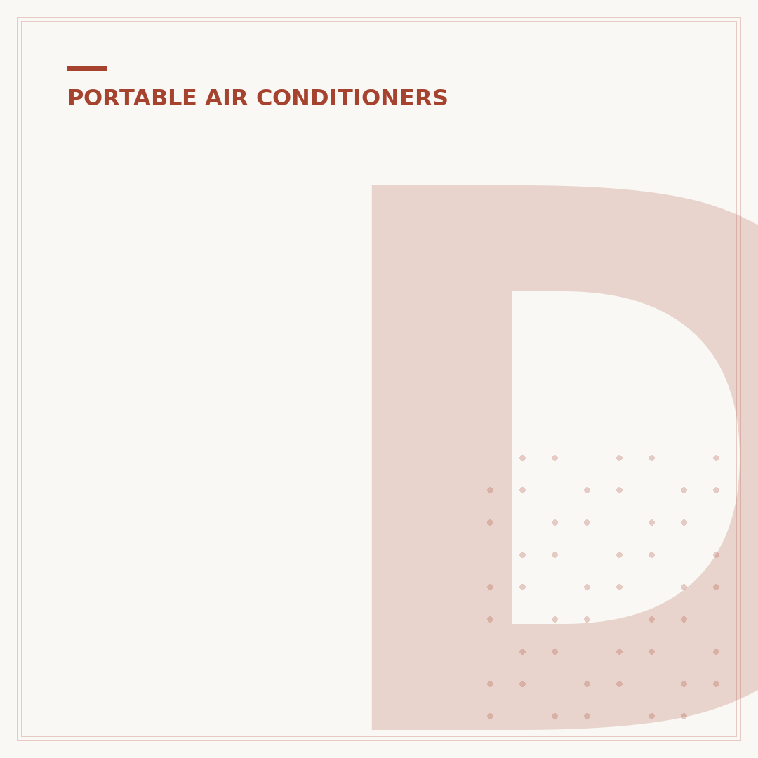 Dual Hose Portable Air Conditioning Unit
