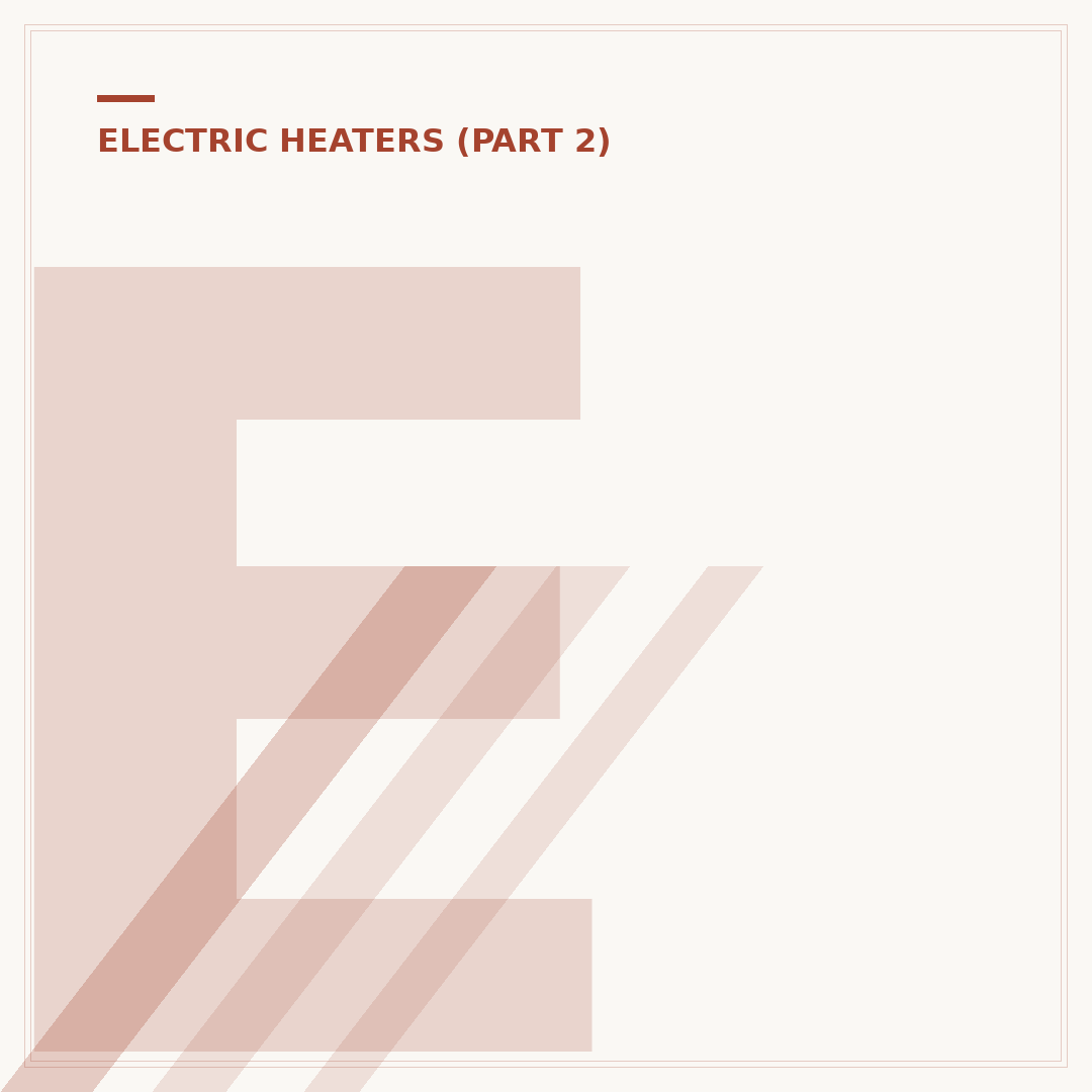 Energy Efficient Portable Electric Heaters