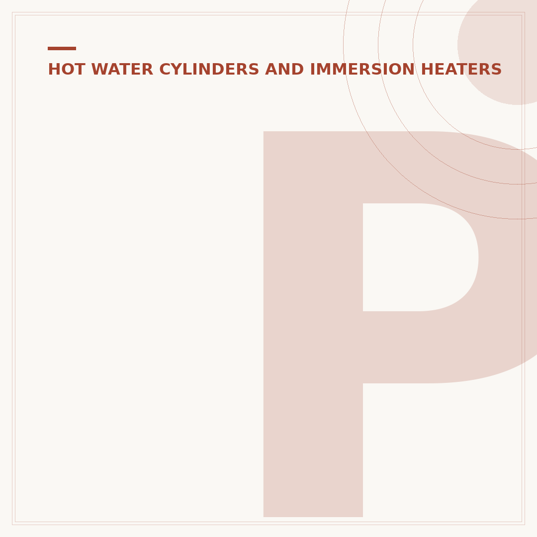 Pressurised Hot Water Cylinder Explained