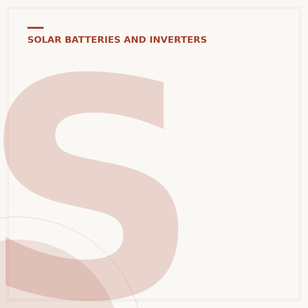Solar Array Battery Storage