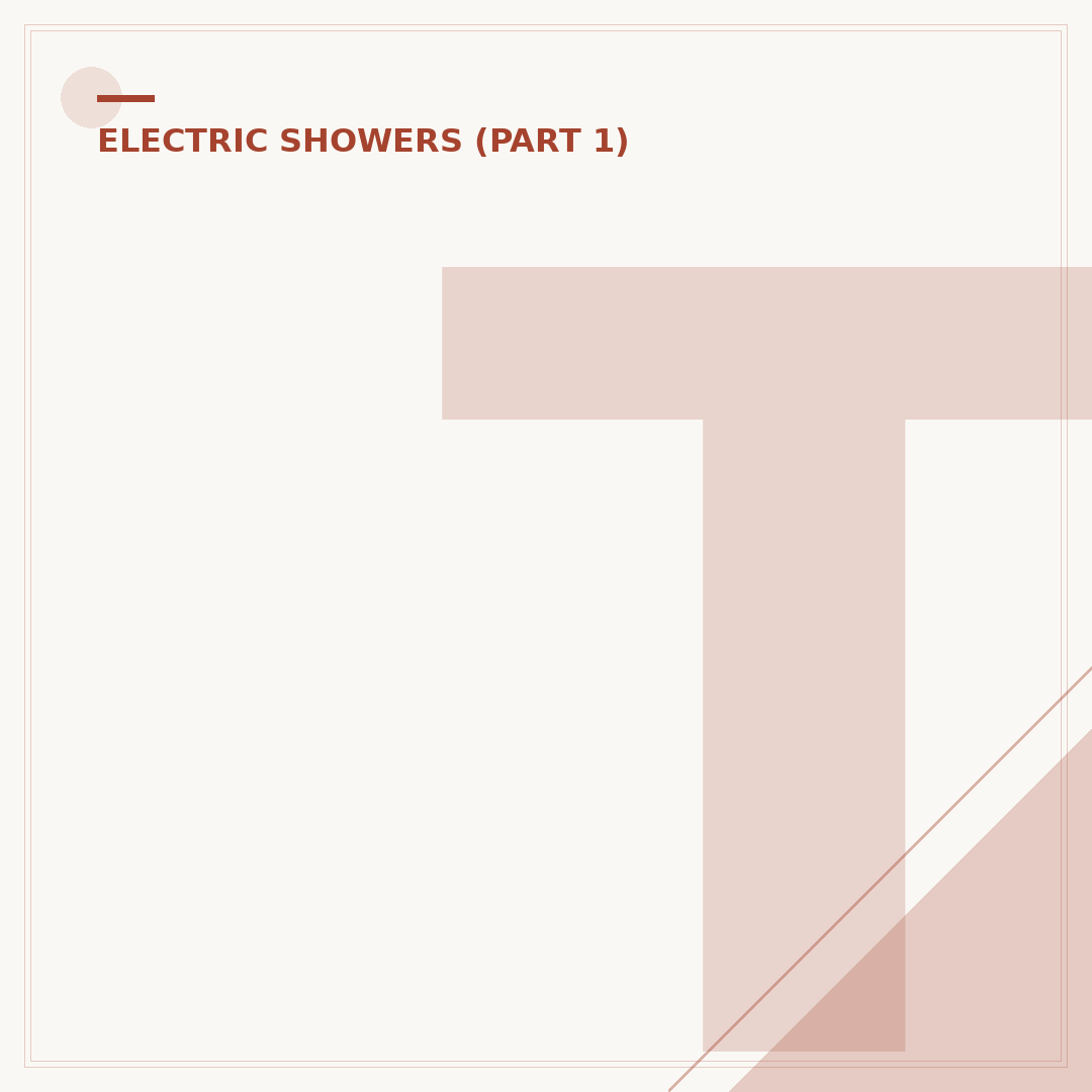 Thermostatic Electric Shower: What You Need to Know