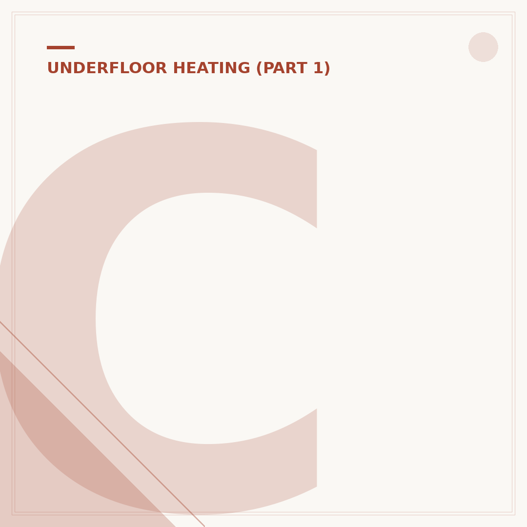 Choosing an Affordable Underfloor Heating Control Panel