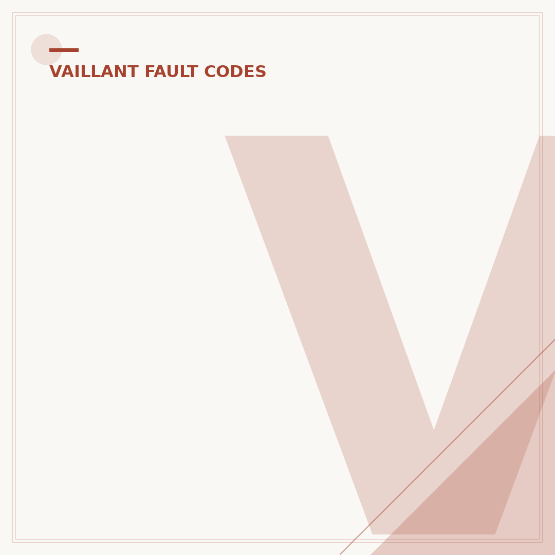 Vaillant Boiler F22 Fault: What It Means & Fixes
