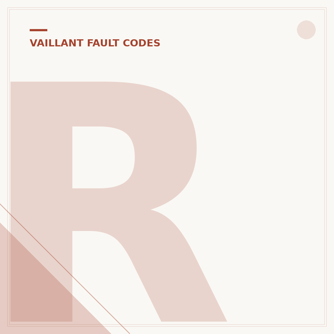Resetting a Vaillant Boiler F22 Red Reset Button