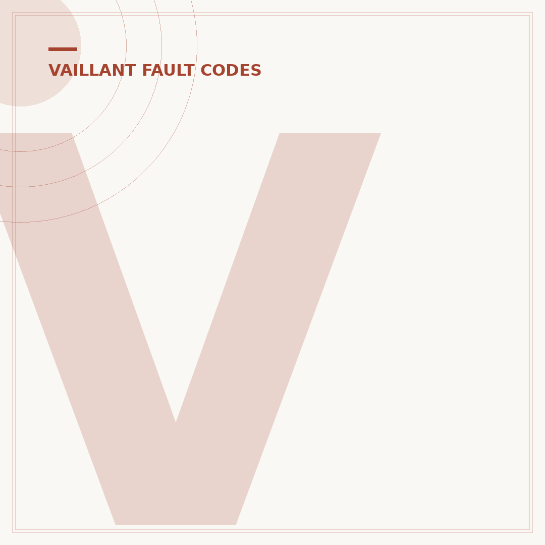 Vaillant F75 Fault Code