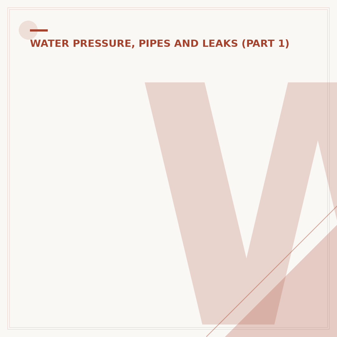 What is a Water Pressure Regulator?