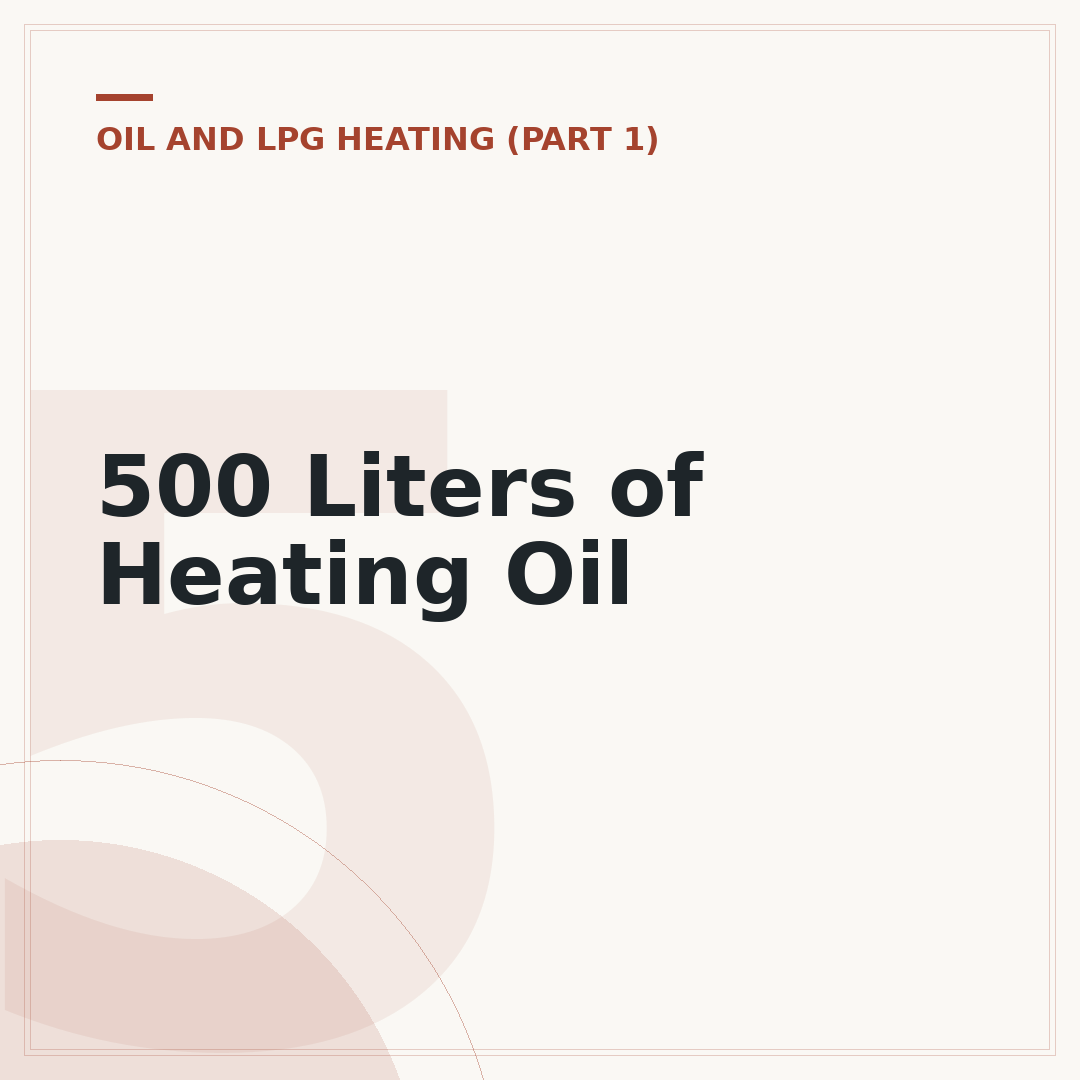 500 Liters of Heating Oil