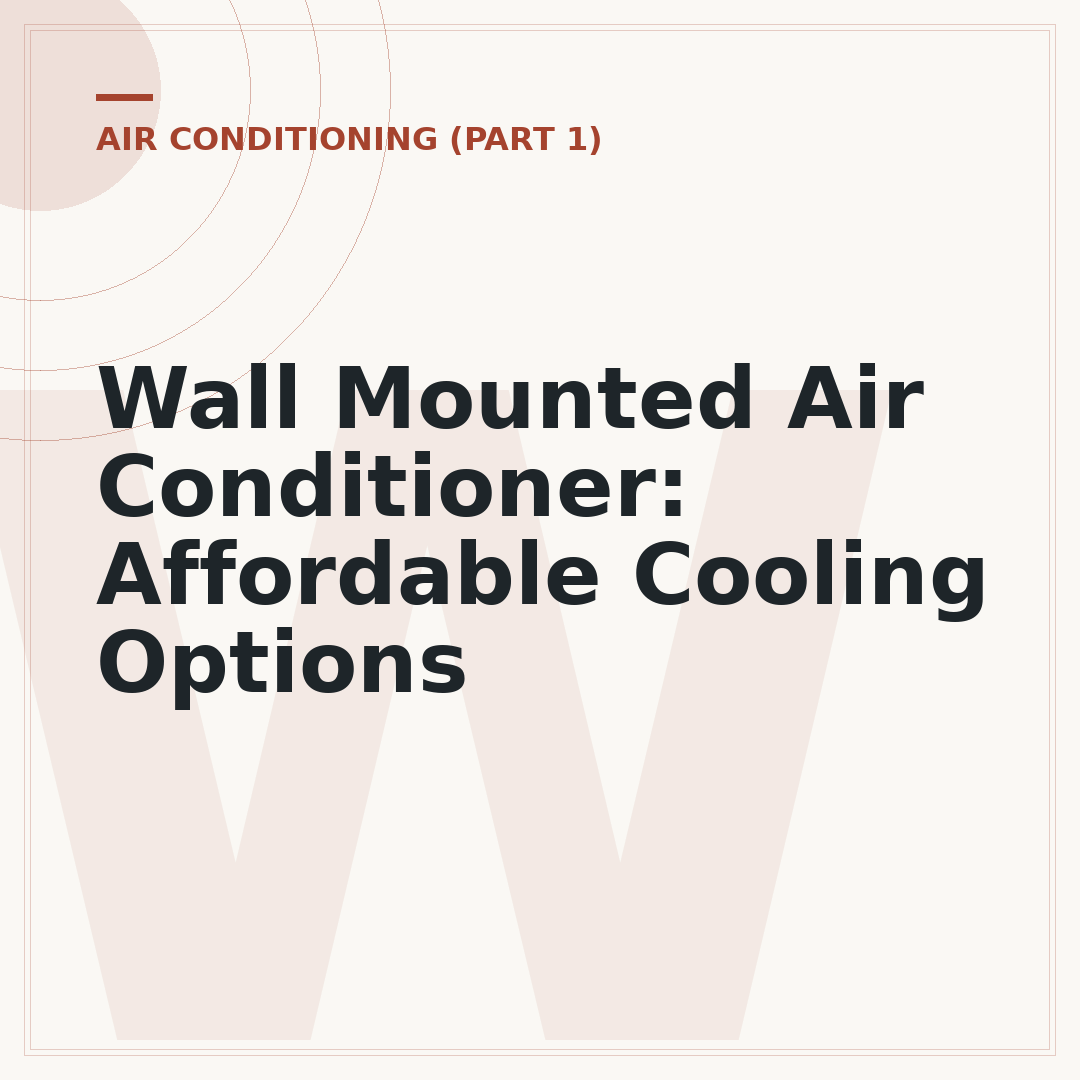 Wall Mounted Air Conditioner: Affordable Cooling Options