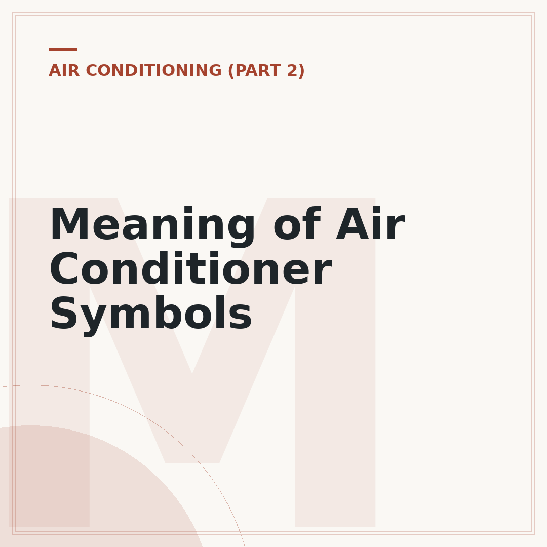 Meaning of Air Conditioner Symbols