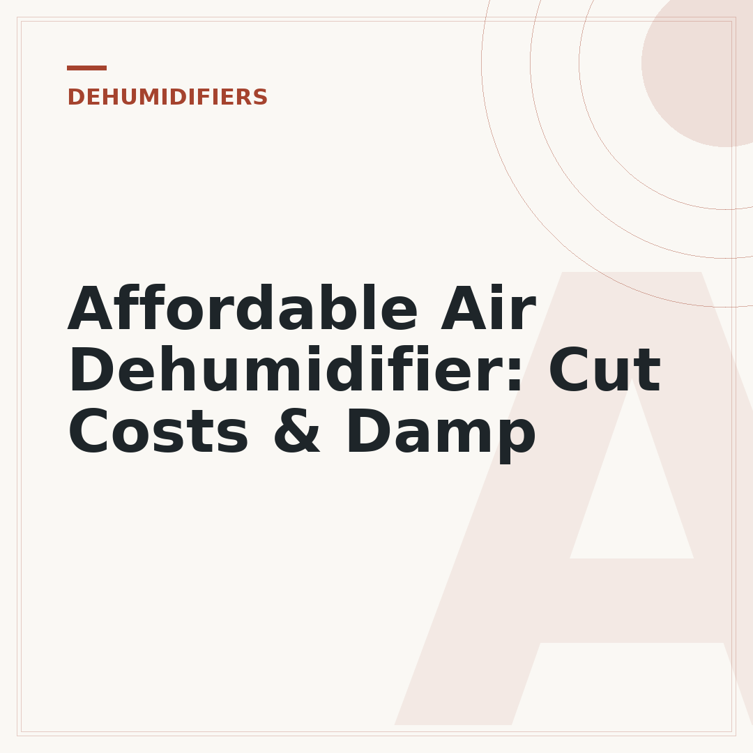 Affordable Air Dehumidifier: Cut Costs & Damp