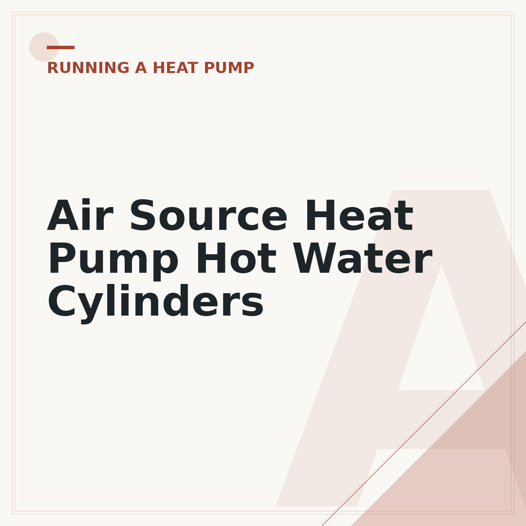 Air Source Heat Pump Hot Water Cylinders