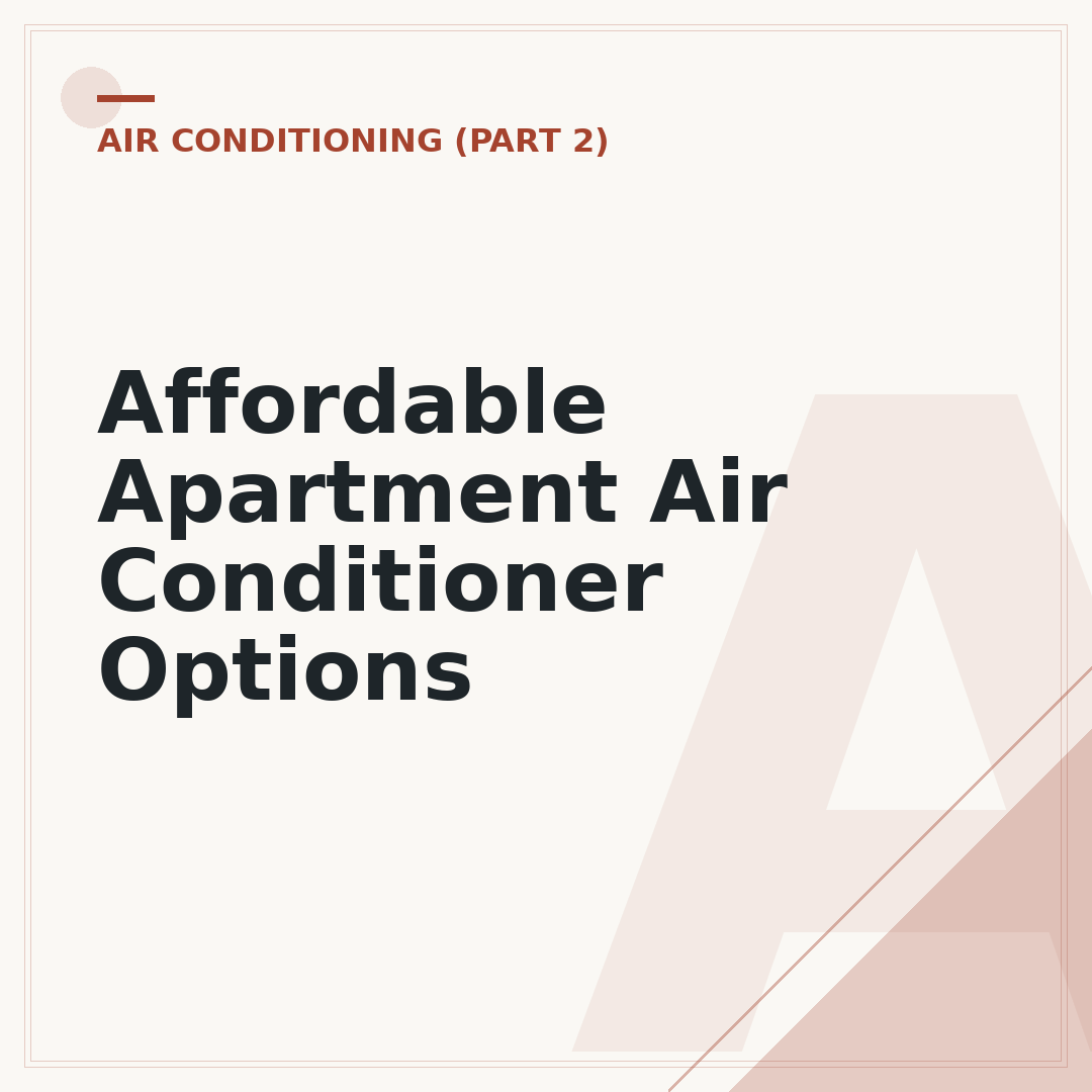 Affordable Apartment Air Conditioner Options