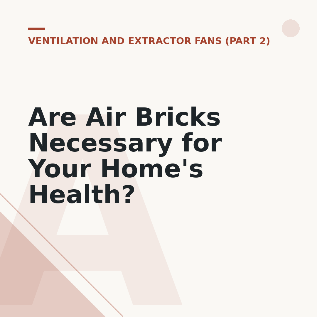Are Air Bricks Necessary for Your Home's Health?