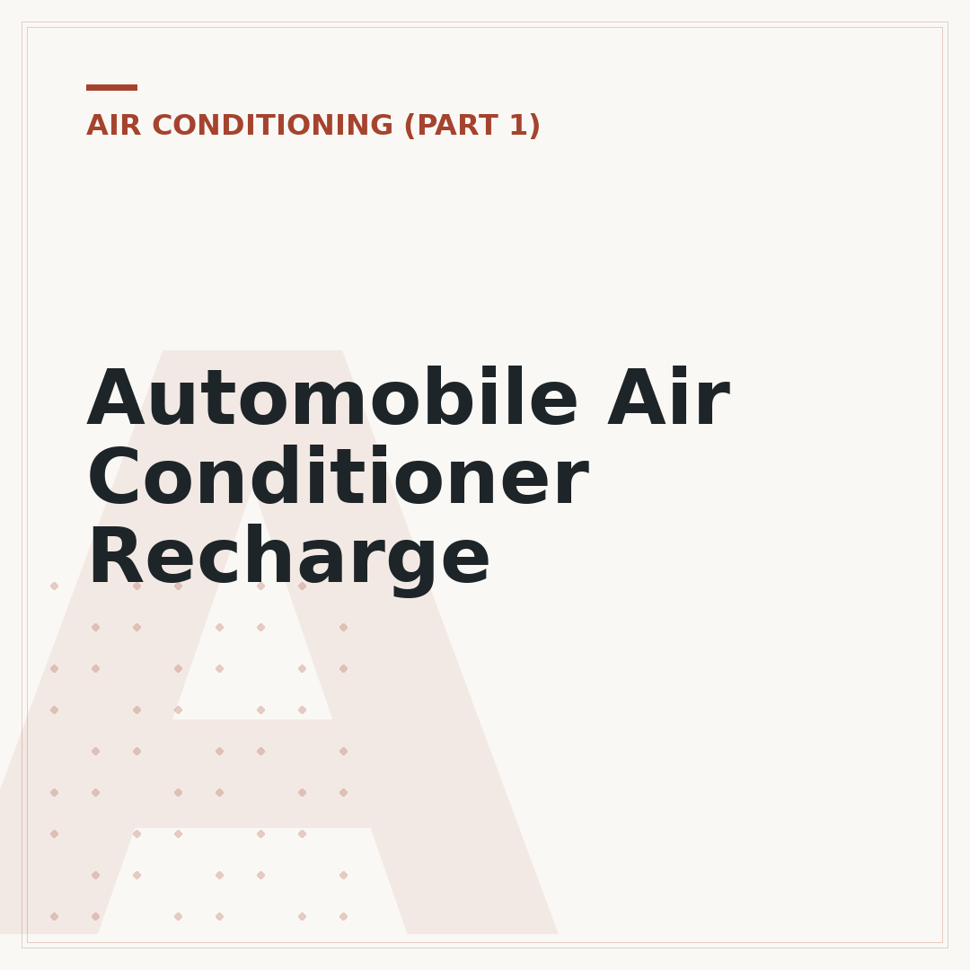 Automobile Air Conditioner Recharge