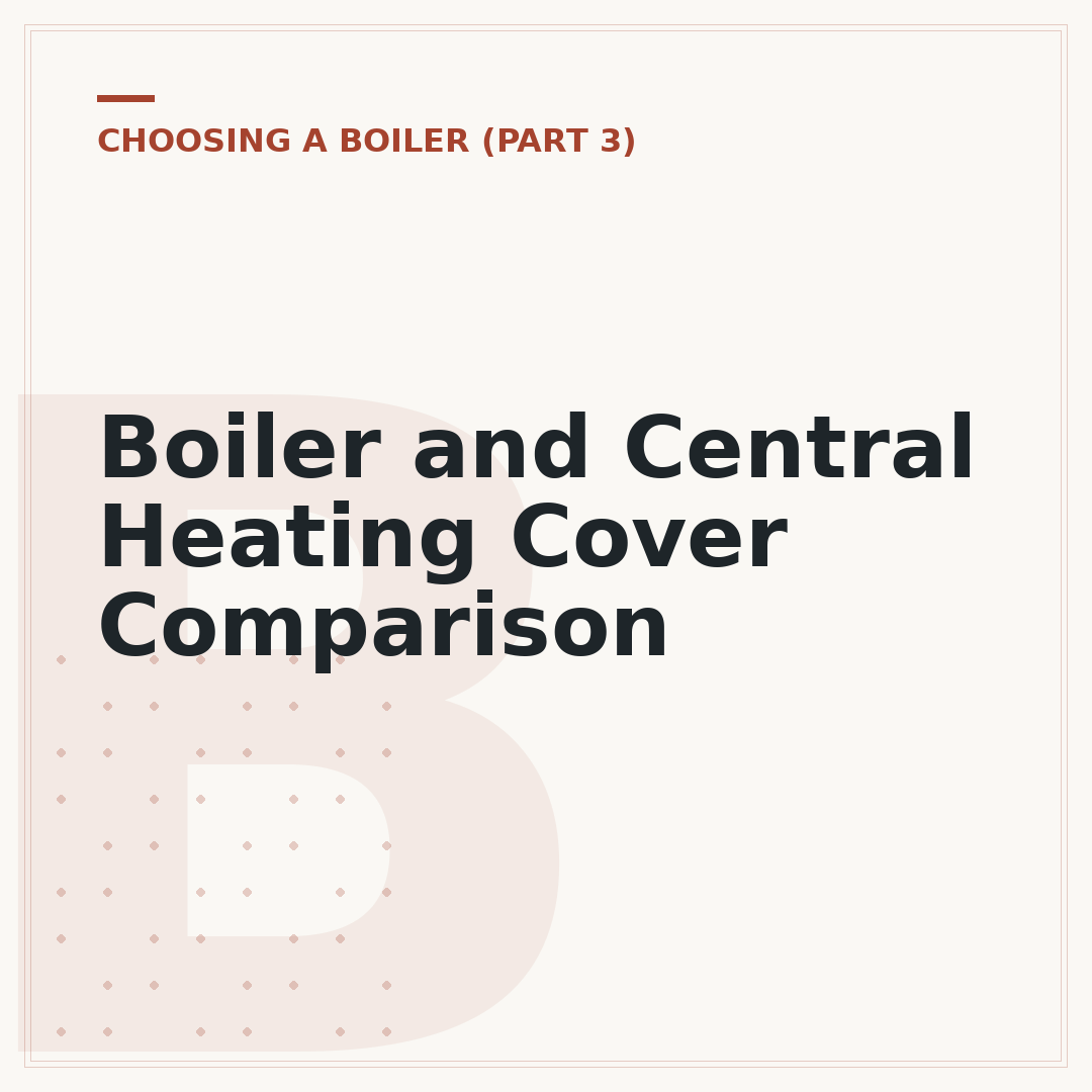 Boiler and Central Heating Cover Comparison