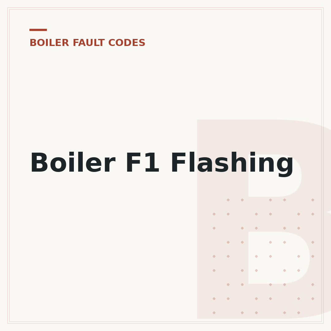 Boiler F1 Flashing