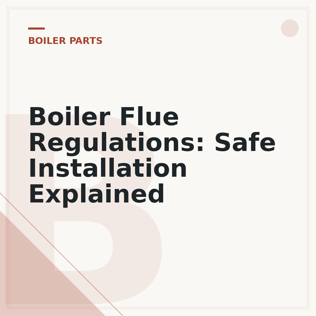 Boiler Flue Regulations: Safe Installation Explained