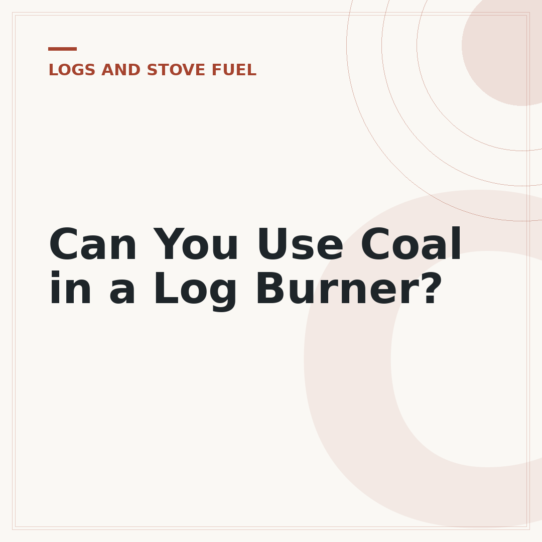 Can You Use Coal in a Log Burner?