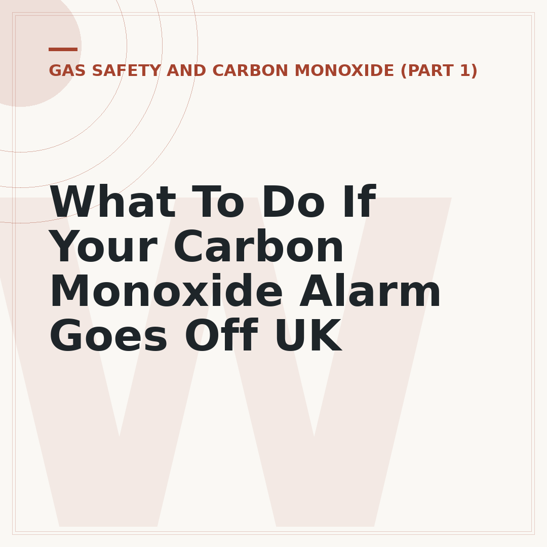 What To Do If Your Carbon Monoxide Alarm Goes Off UK