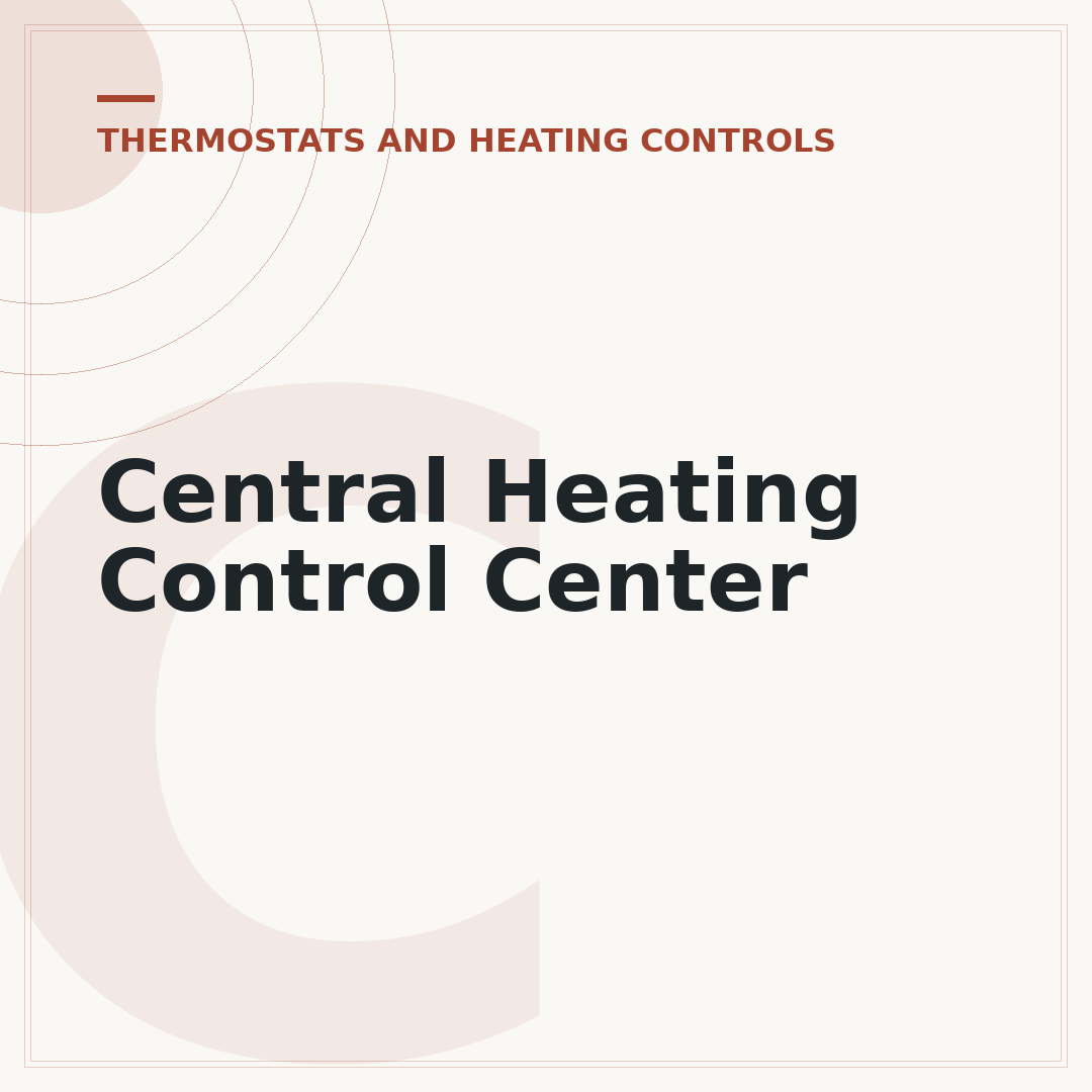 Central Heating Control Center