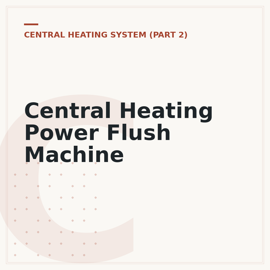Central Heating Power Flush Machine