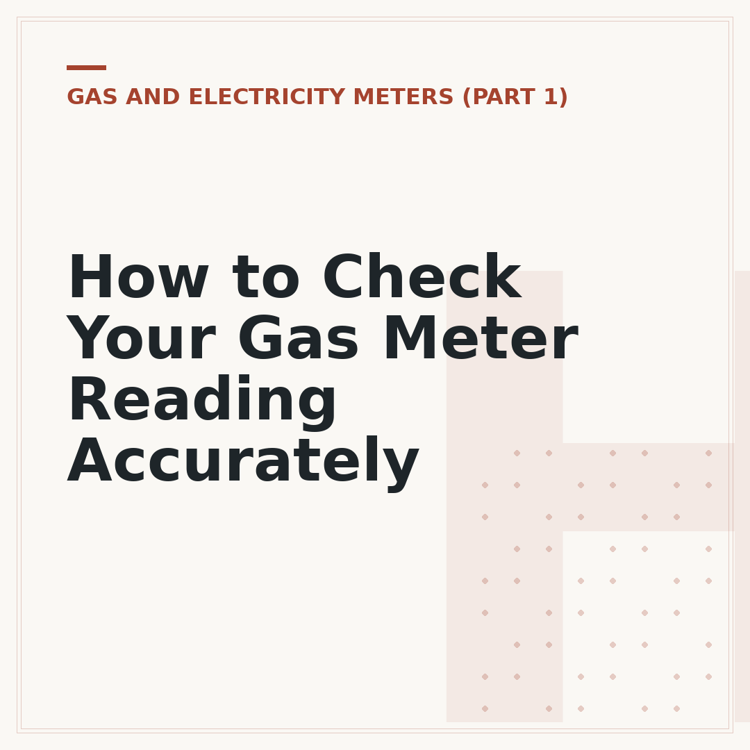 How to Check Your Gas Meter Reading Accurately