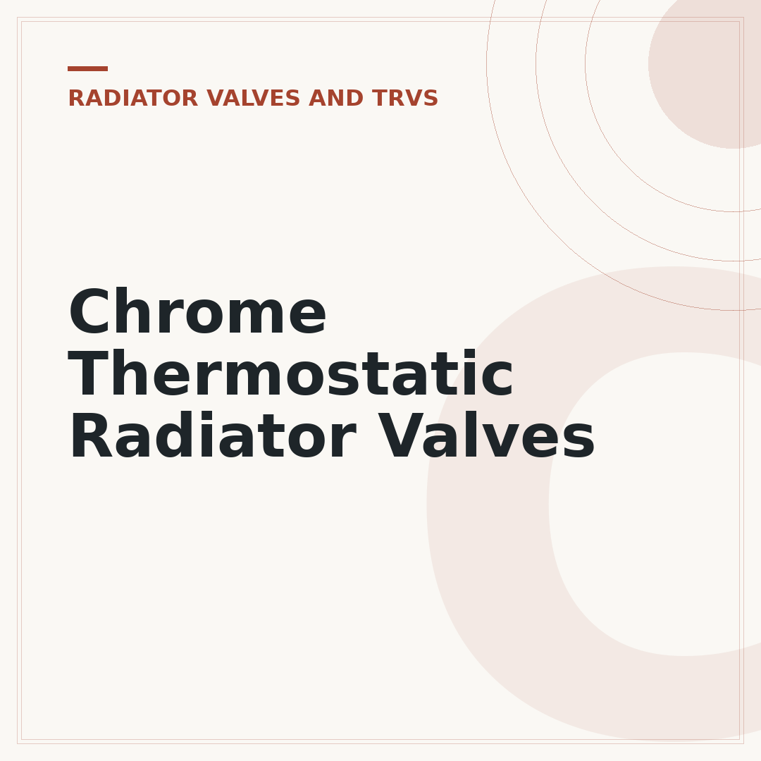 Chrome Thermostatic Radiator Valves