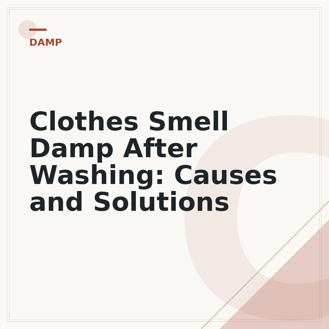 Clothes Smell Damp After Washing: Causes and Solutions