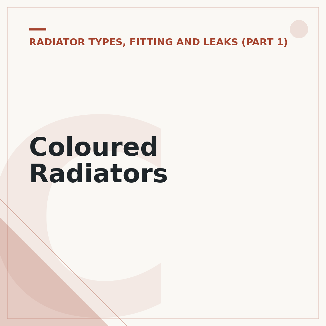 Coloured Radiators