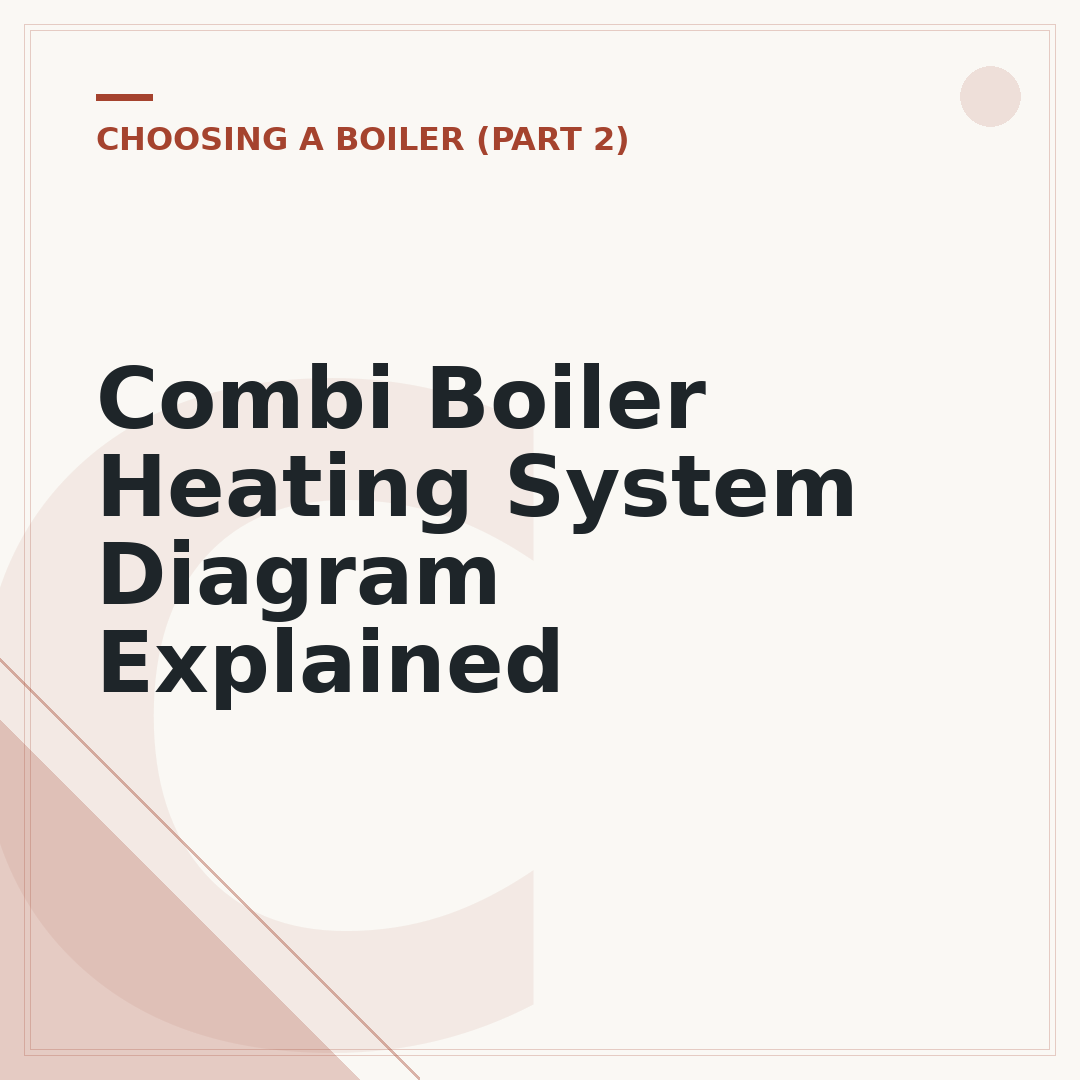 Combi Boiler Heating System Diagram Explained