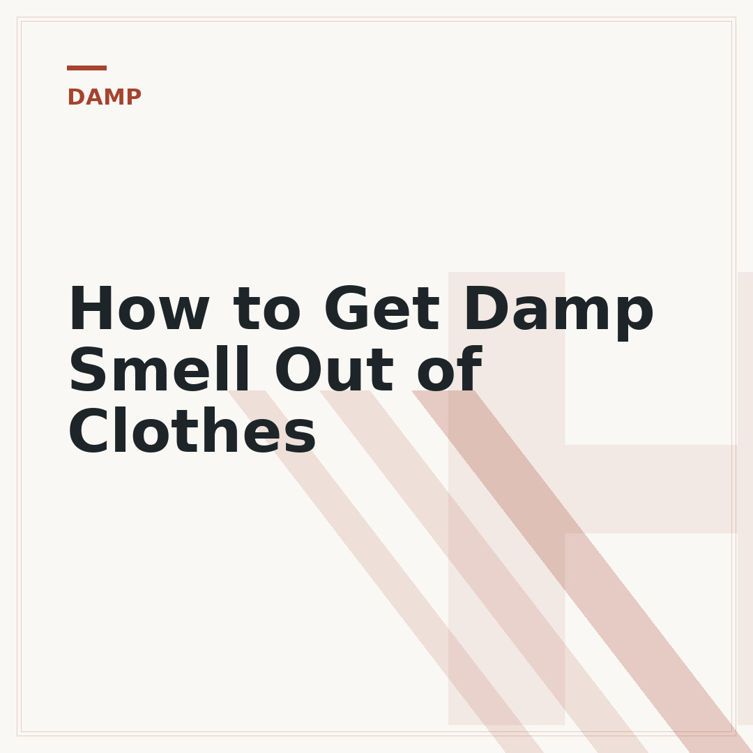 How to Get Damp Smell Out of Clothes