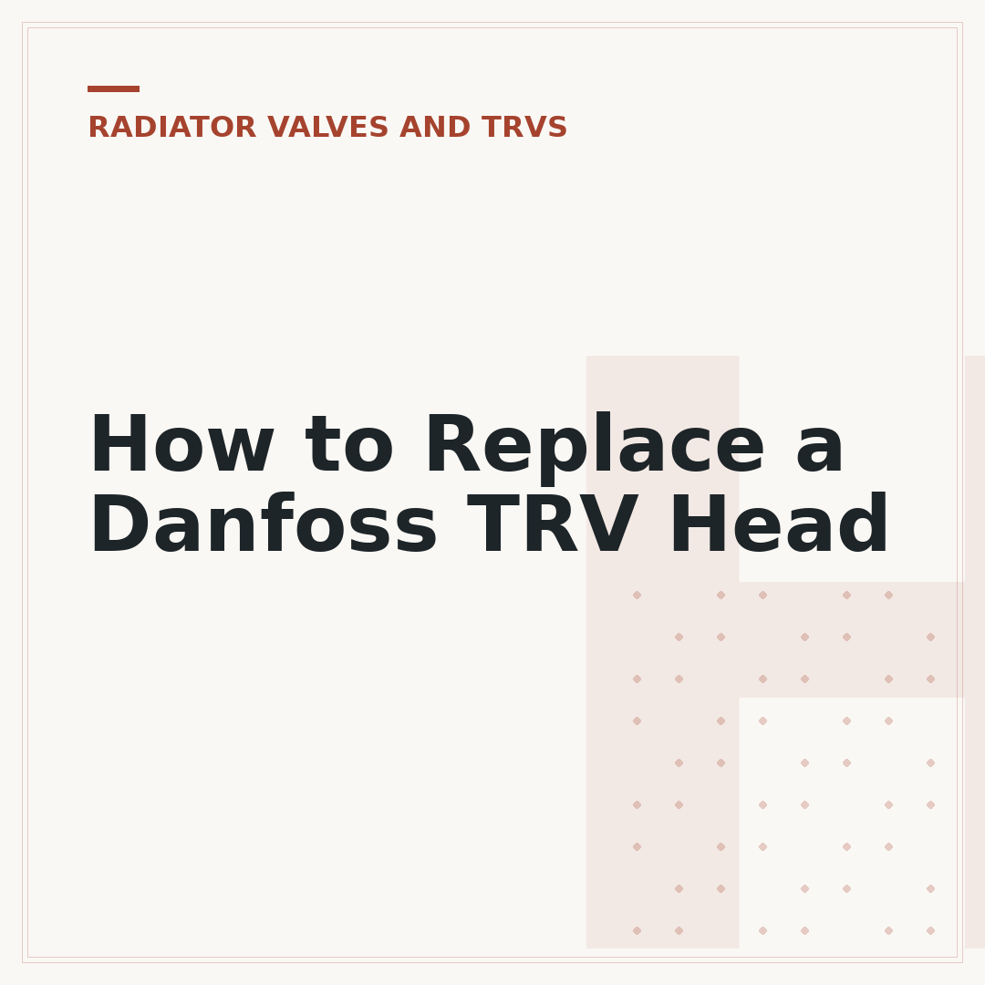 How to Replace a Danfoss TRV Head