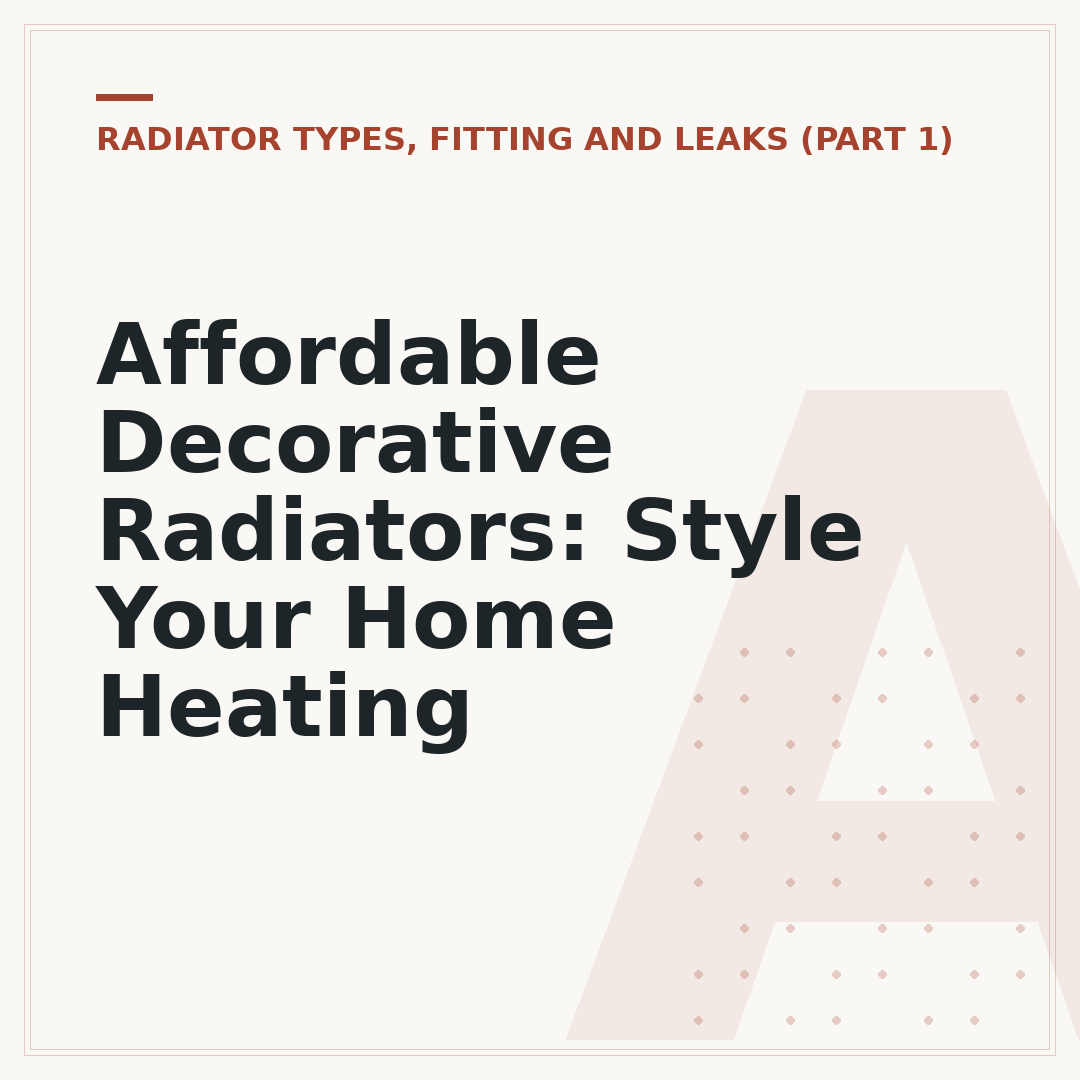 Affordable Decorative Radiators: Style Your Home Heating