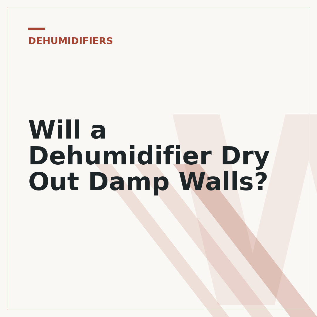 Will a Dehumidifier Dry Out Damp Walls?