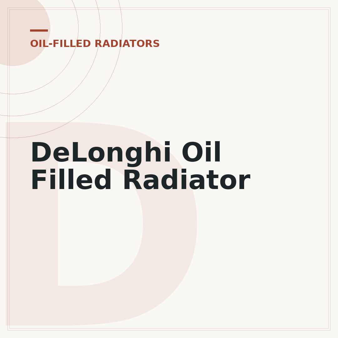 DeLonghi Oil Filled Radiator