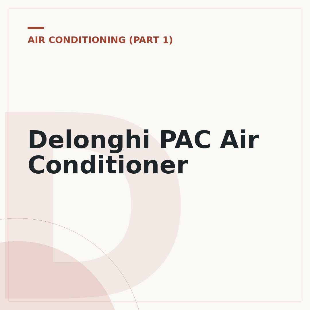 Delonghi PAC Air Conditioner
