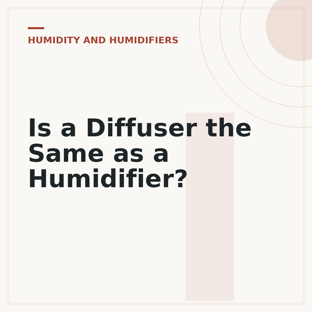Is a Diffuser the Same as a Humidifier?
