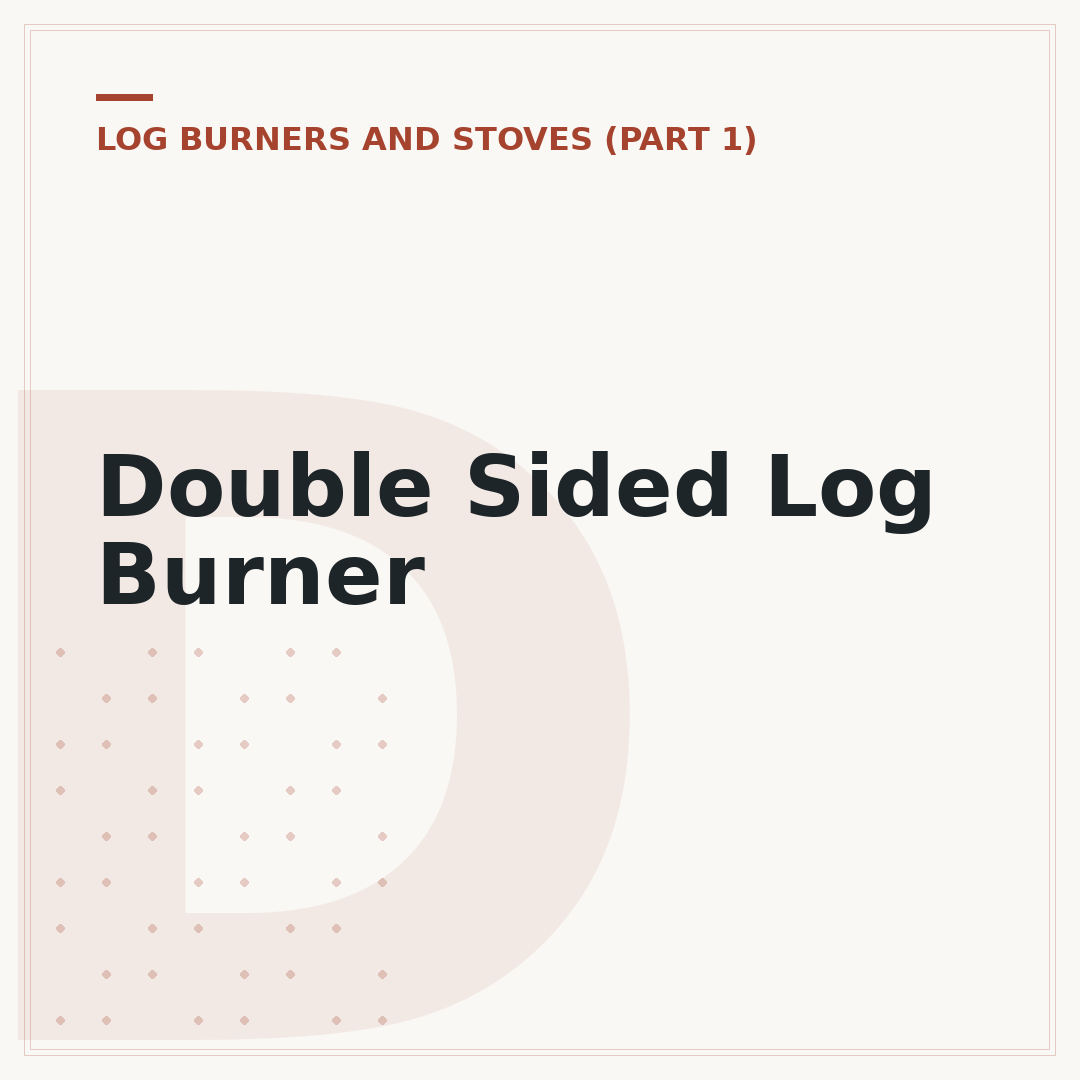 Double Sided Log Burner